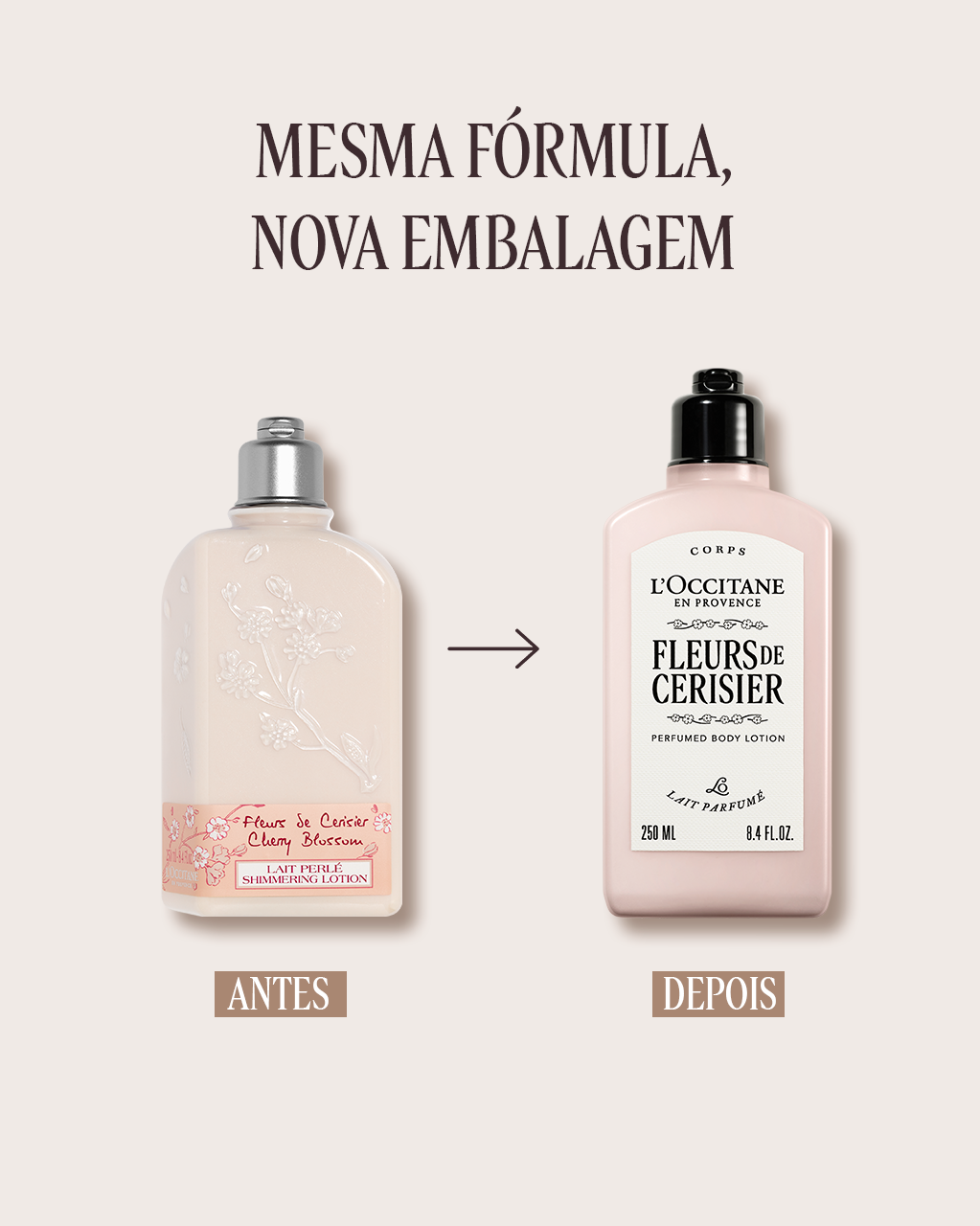 Loção Corporal Perfumada Fleurs de Cerisier 250mL (Flor de